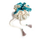 Flower Of Life Crystal Bag & Sacred Geometry Grid - Turquoise Tassel Edition