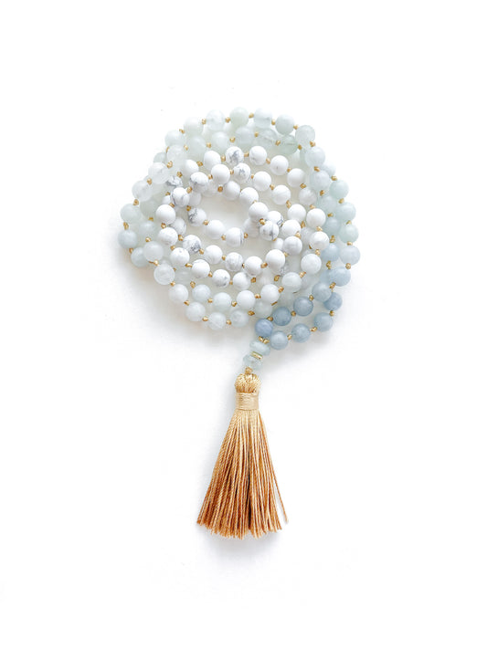 Aqua 108 Meditation Mala