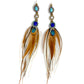 Phoenix Key Feather Earrings