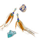 Phoenix Key Feather Earrings