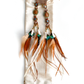 AMAZON KEY FEATHER EARRINGS