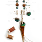 AMAZON KEY FEATHER EARRINGS