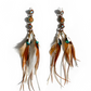 AMAZON KEY FEATHER EARRINGS